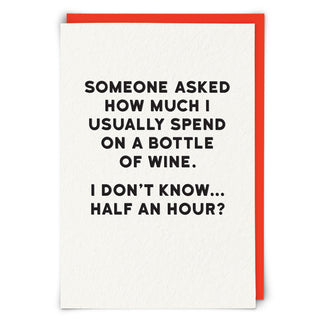 HOLY FLAPS CARDS - BOTTLE OF WINE