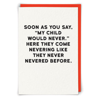 HOLY FLAPS CARDS - Never