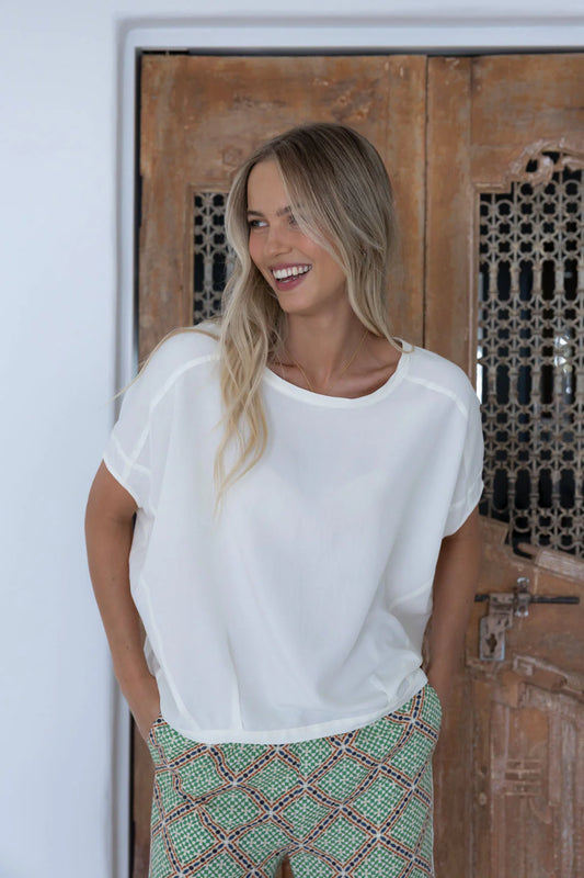 HUMIDITY LUSH TOP - Cream