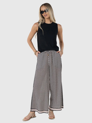 HUMIDITY - HEXI PANT - Black/Cream