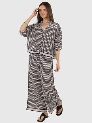 HUMIDITY - HEXI SHIRT- Black/Cream