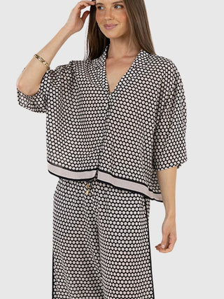 HUMIDITY - HEXI SHIRT- Black/Cream