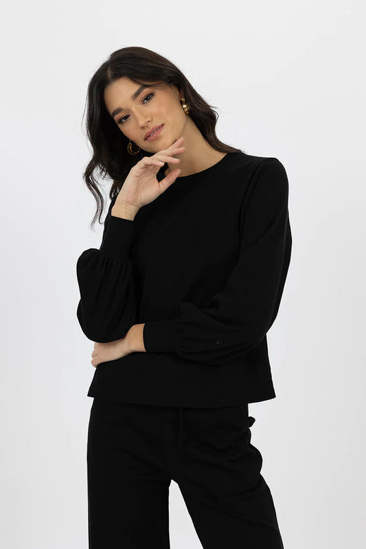 HUMIDITY JOSIE TOP - Black