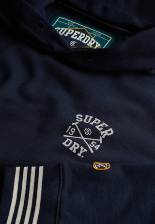 SUPERDRY ATHLETIC CLUB HOOD -Nautical Navy