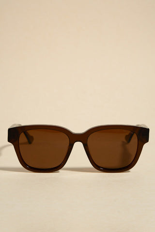 REUNION - London Chocolate Classic Round Sunglasses