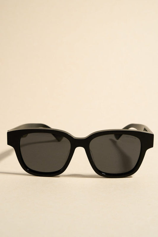 REUNION - London Black Classic Round Sunglasses