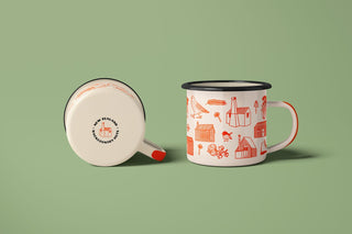 LOVE THY LAND Backcountry Huts enamel mug