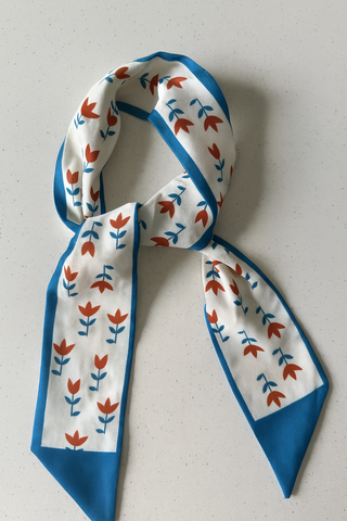ANTLER SCARF TWILLY - TULIPS