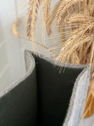 THE WOOL BAG - Forest Green Lining
