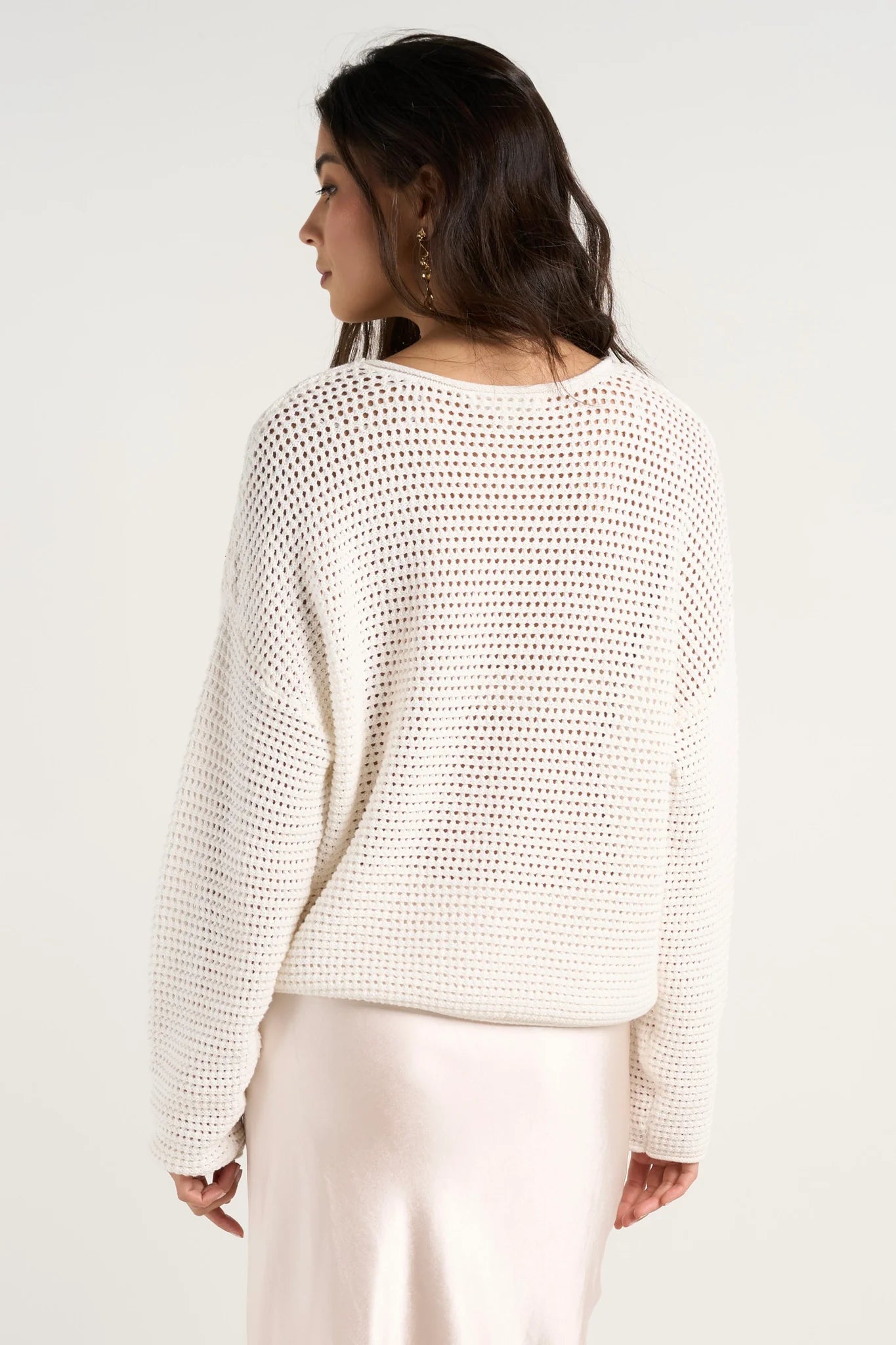 RE:UNION DAWN CROCHET JUMPER - Ivory