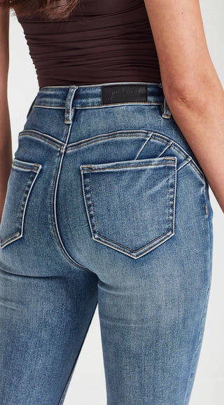 JUNKFOOD JEAN -  CHEEKY PUSH UP - Denim Blue