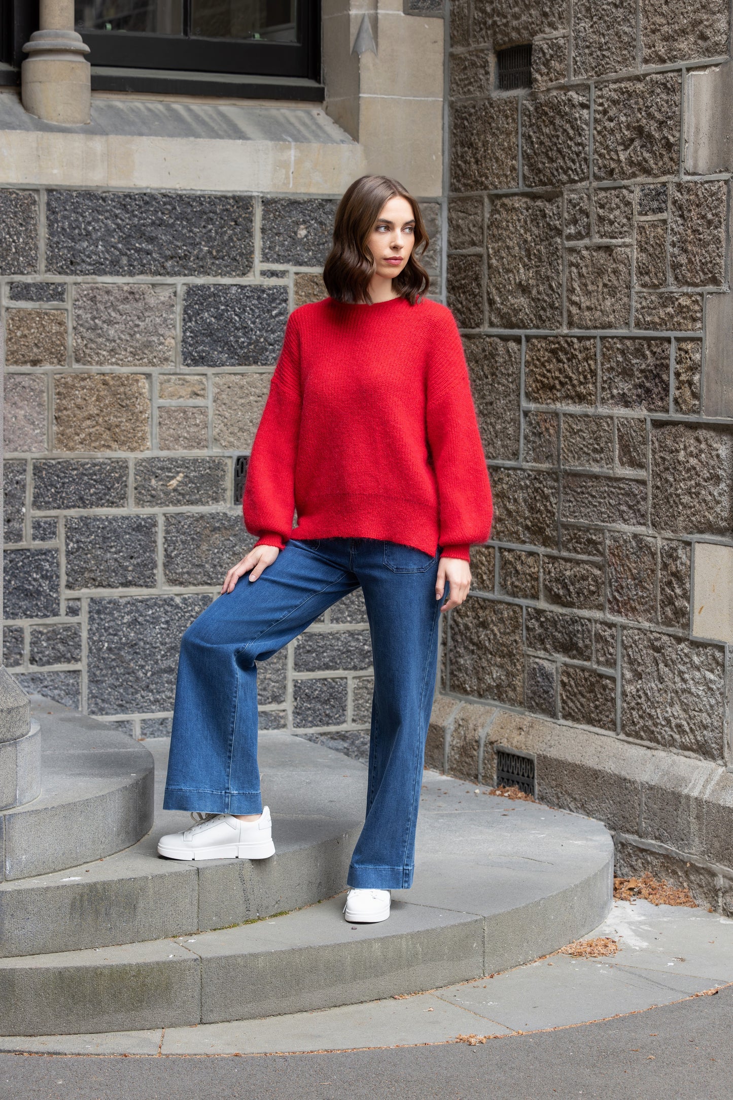 KNEWE NOTE SWEATER - CHILLI