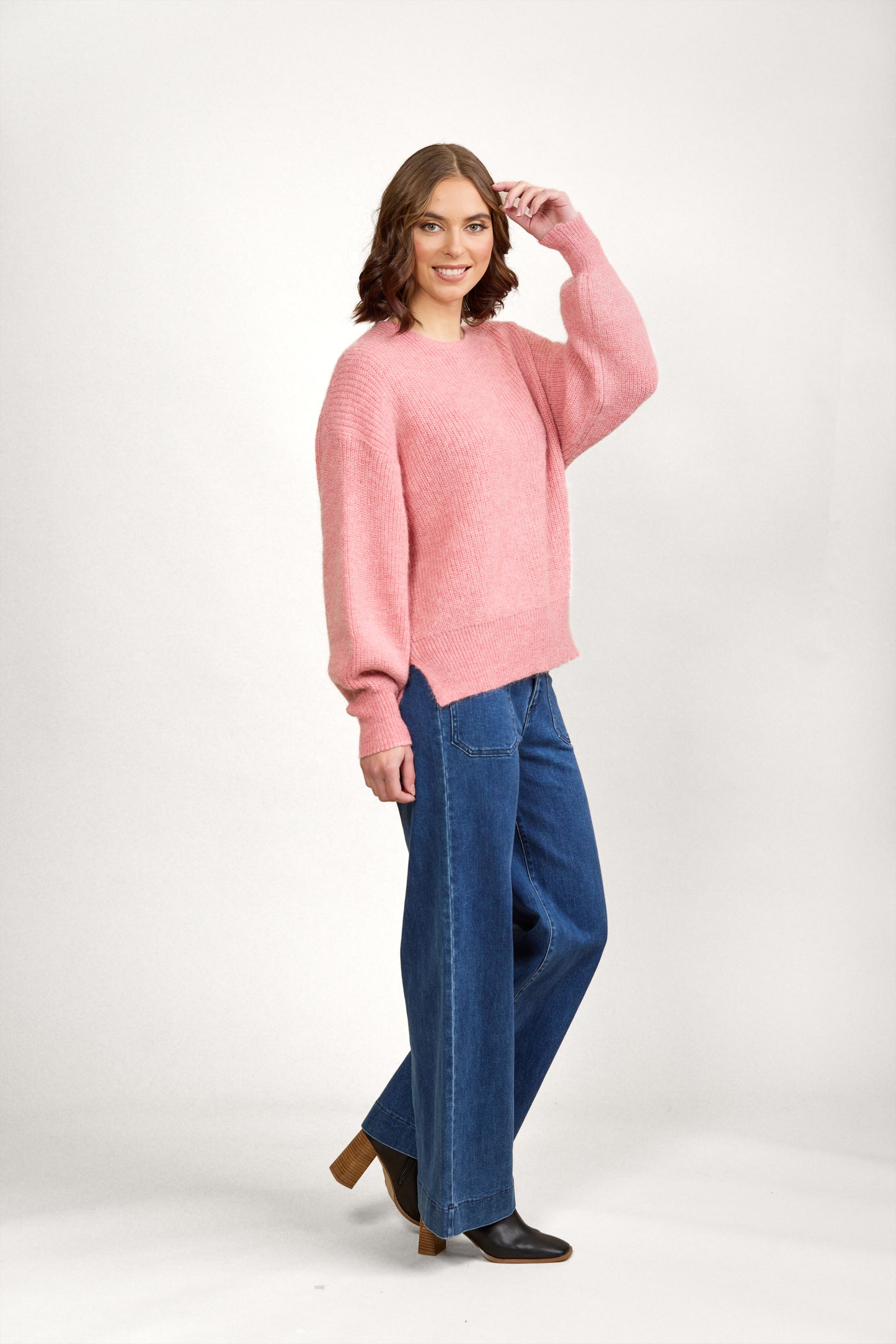 KNEWE NOTE SWEATER - ROSE