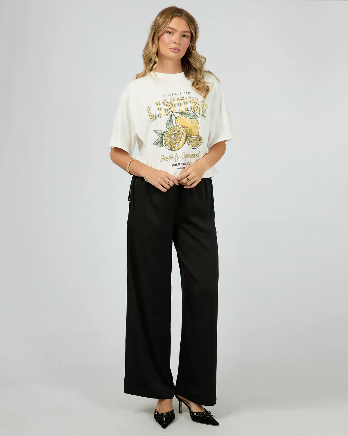 JORGE LIMONE TEE - Vintage White