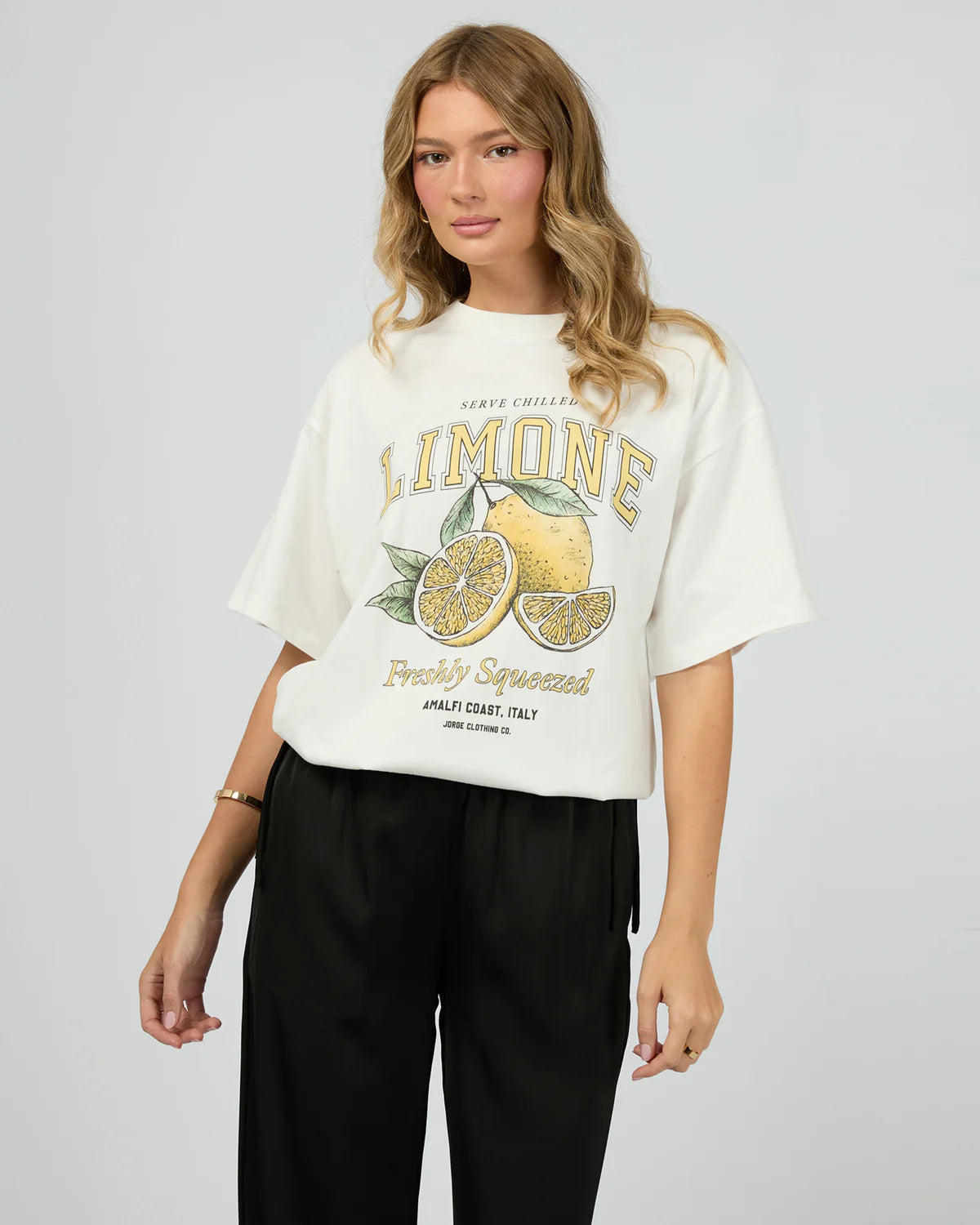 JORGE LIMONE TEE - Vintage White