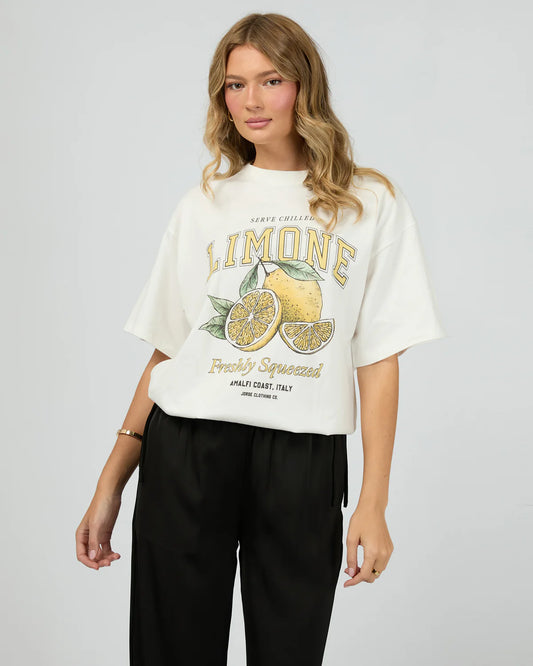 JORGE LIMONE TEE - Vintage White