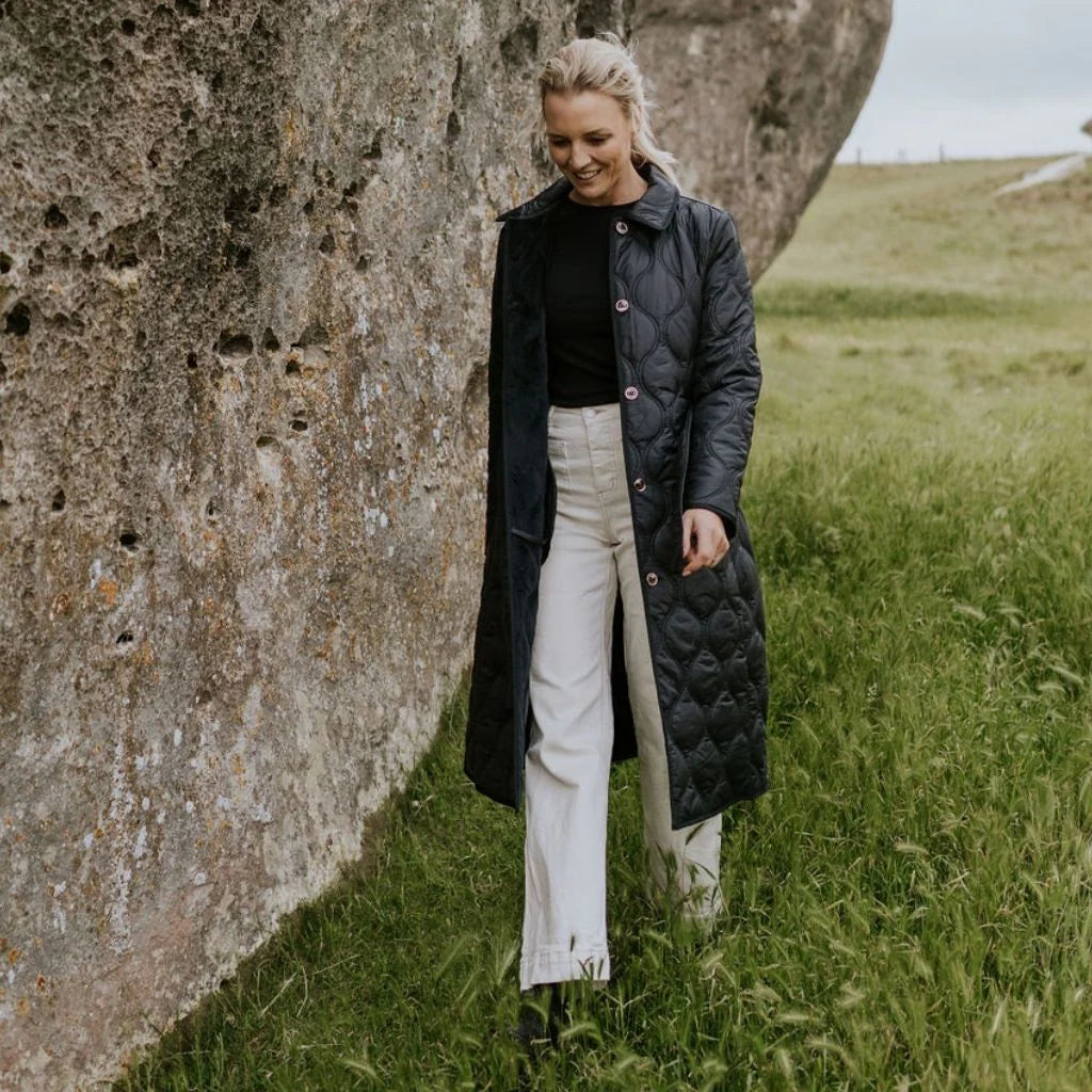 MOKE - Lissy Women's Quilt Coat - Black