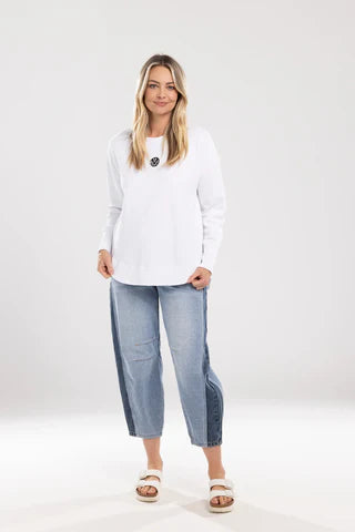MI MOSO DOUBLE DENIM JEAN