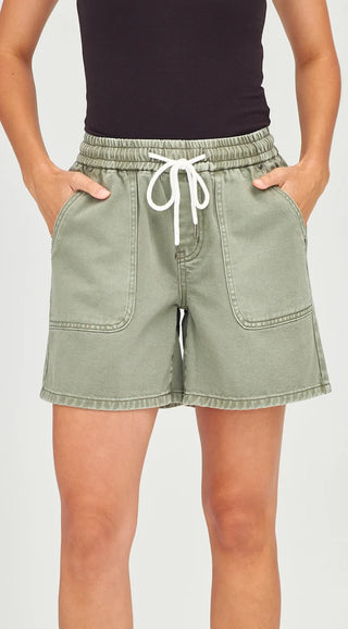 JUNKFOOD SHORTS - MILLIE - KHAKI