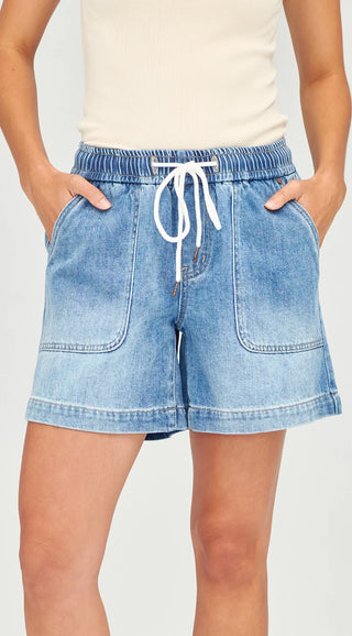JUNKFOOD SHORTS - MILLIE - Blue
