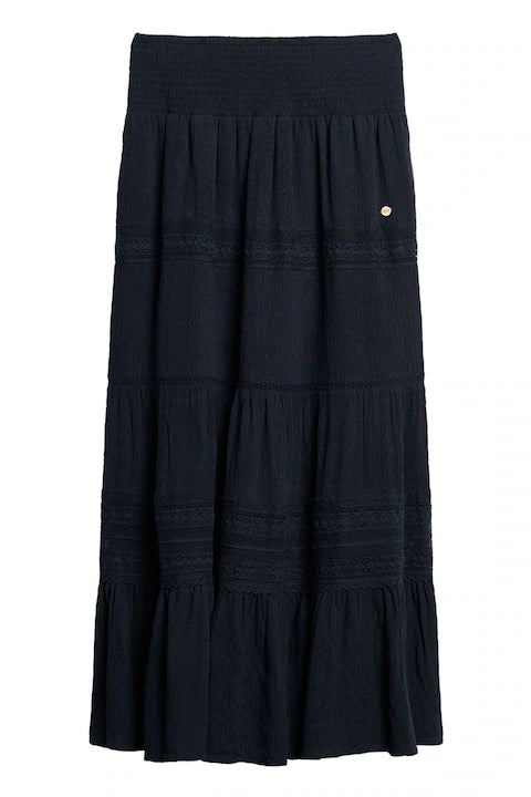 SUPERDRY IBIZA MAXI SKIRT - ELIPSE NAVY
