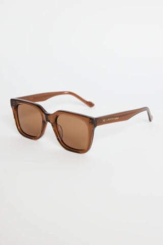 RE UNION - SUNGLASSES - NAPOLI ROUNDED - ESPRESSO