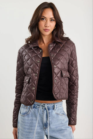 AMONG THE BRAVE - NAVIGATE PATCH POCKET JACKET - Chocolate