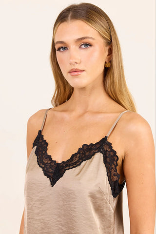 STORIES BE TOLD - NOCTURNE CAMI - Taupe