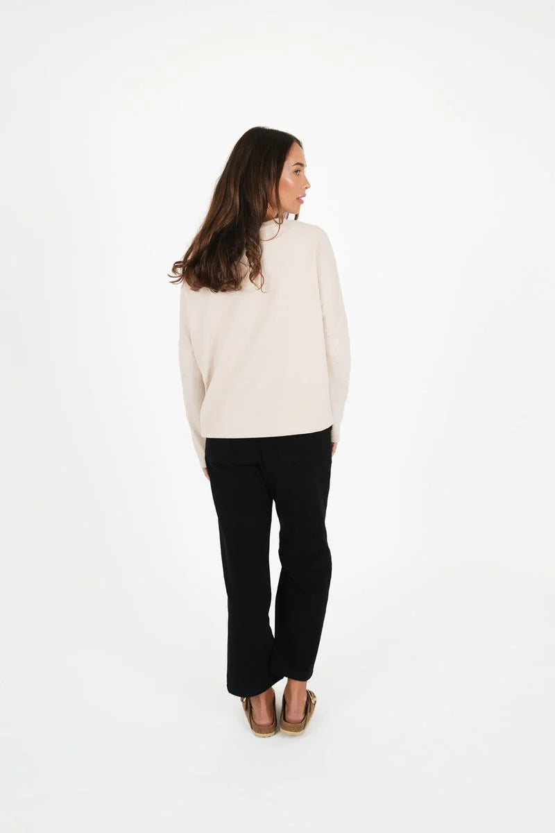 TITCHIE WILDFIRE LONG SLEEVE TEE - Stone
