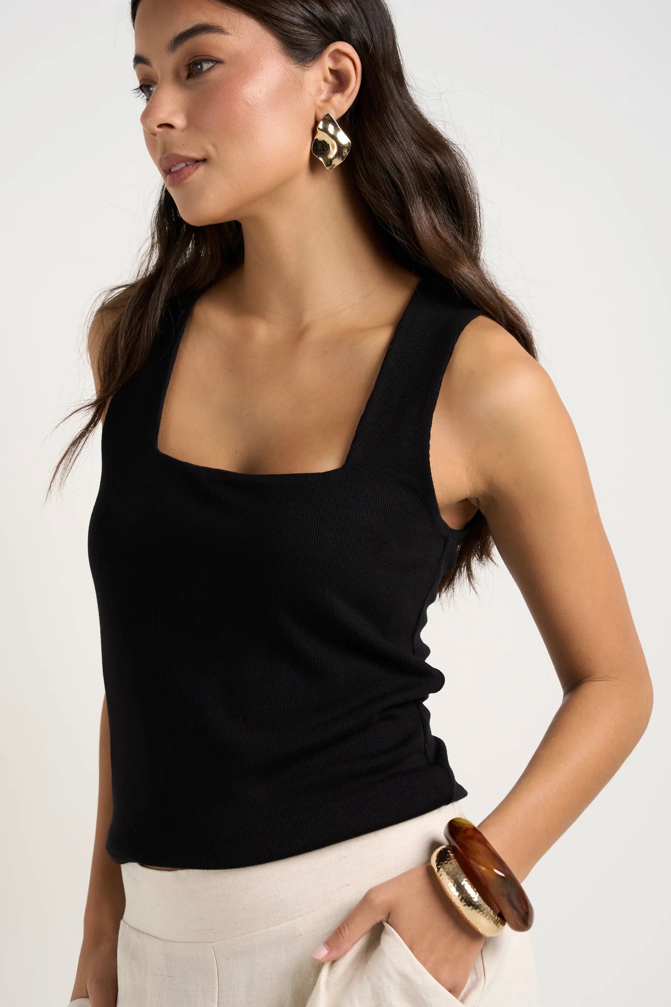 AMONG THE BRAVE POSITIVE TANK - BLACK