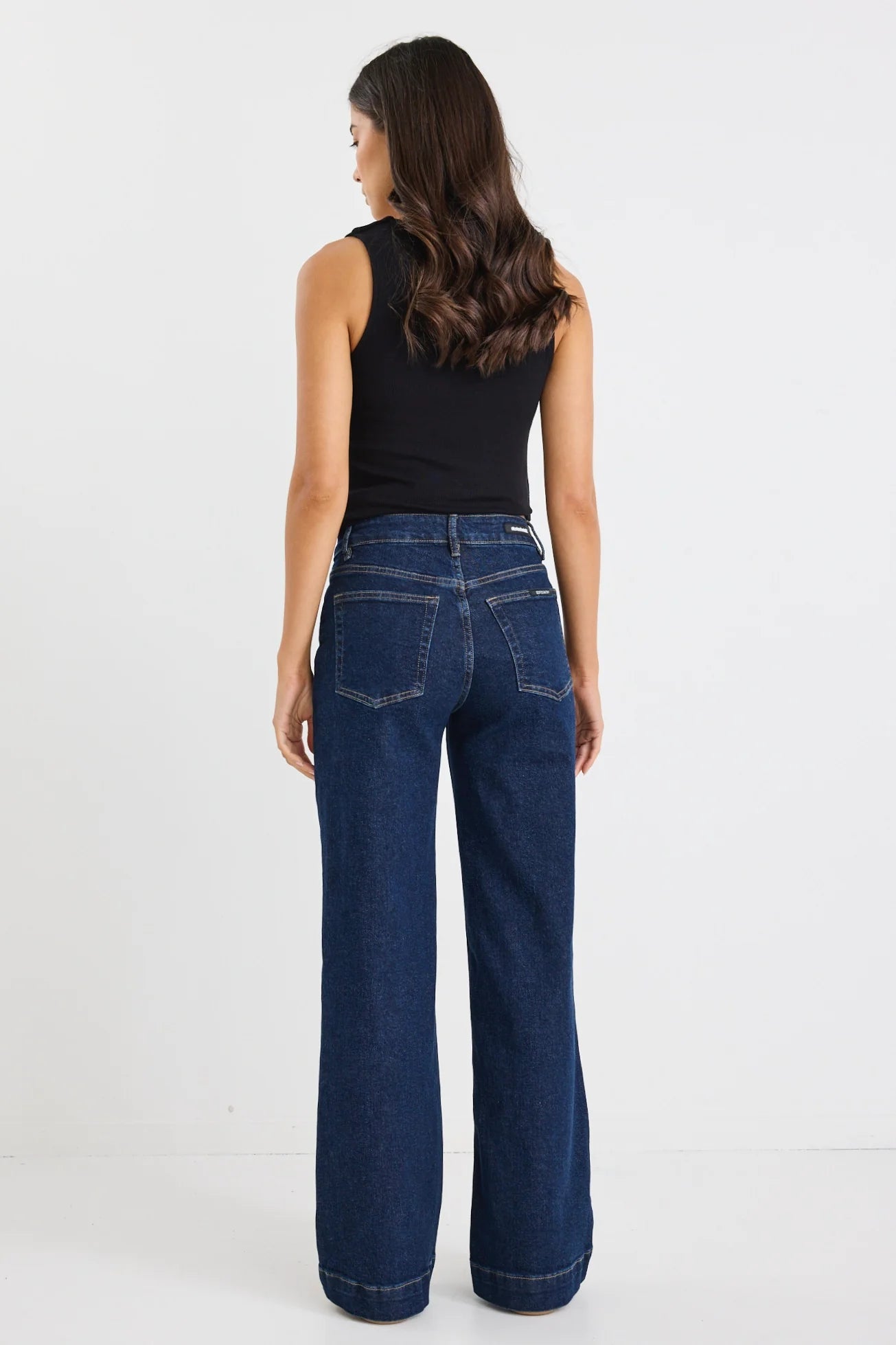Stories be told - Concert Indigo Mid Rise Wide Leg Pocket Jean