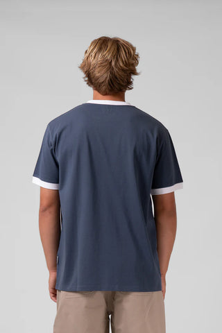 RPM RINGER MENS TEE - Slate Blue