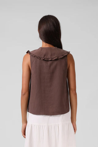 RPM ADDISON BLOUSE - Chocolate