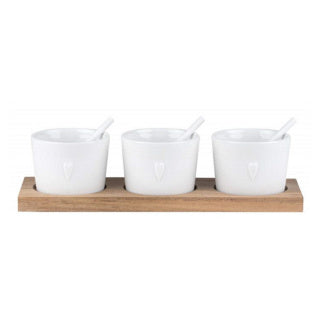 RADER TRIO OF HEAR - THREE BOWLS ON TRAY