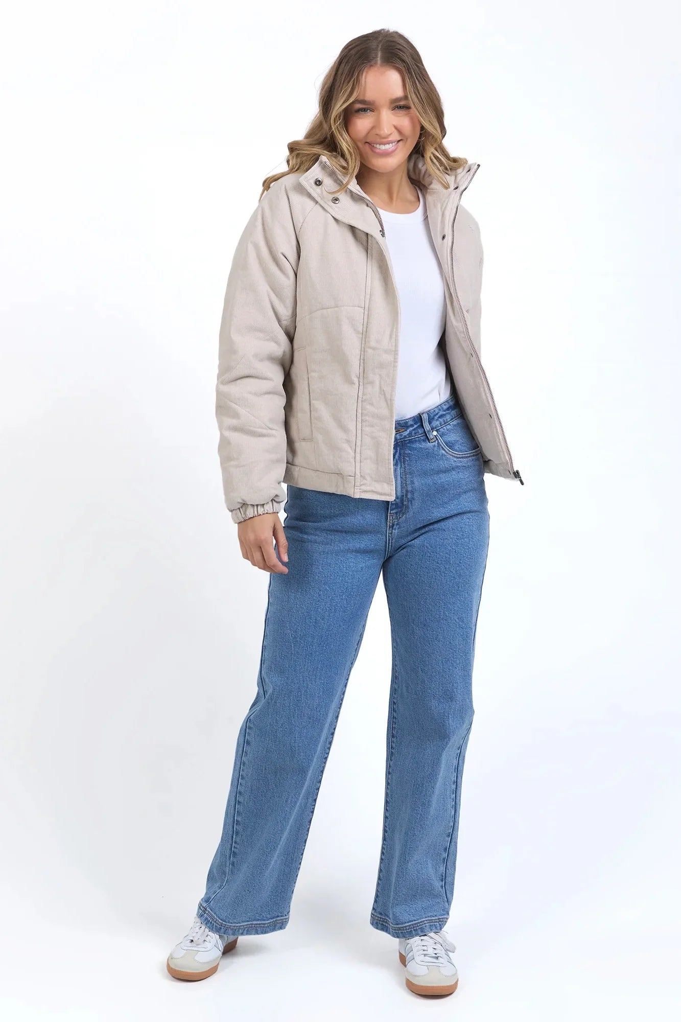 FOXWOOD ROSALEE CORD JACKET - Mushroon