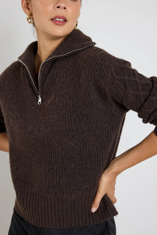 STORIES BE TOLD TRINKET JUMPER - Chocolate