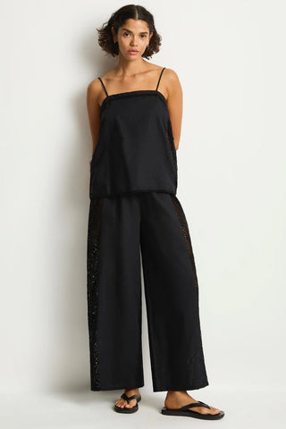 SEA LEVEL - SHORE PANELLED CAMI TOP - Black