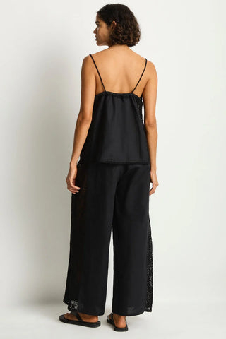 SEA LEVEL - SHORE PANELLED CAMI TOP - Black