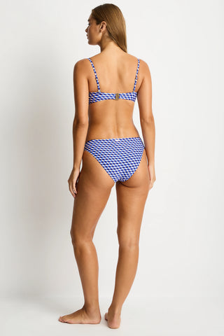 SEA LEVEL SOLARA SQUARE NECK BRALETTE - BLUE