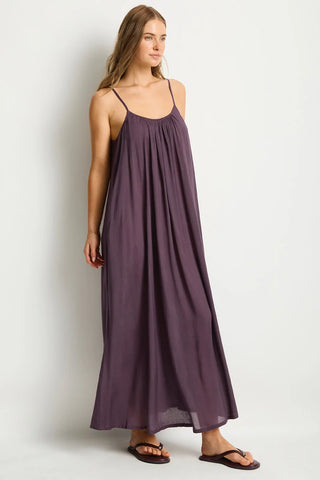 SEA LEVEL - RESORT ESSENTILS MAXI SUNDRESS - Blackberry