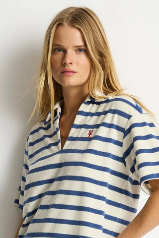 SEA LEVEL - AHOY BEACH POLO - Denim Blue