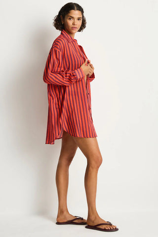 SEA LEVEL - VACAY CRUISE SHIRT - Spice Red