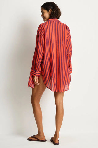 SEA LEVEL - VACAY CRUISE SHIRT - Spice Red