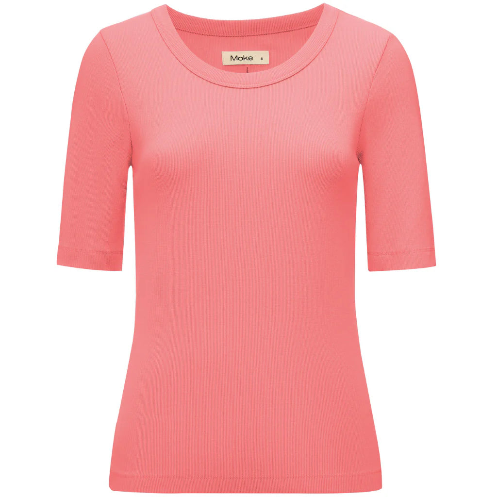 MOKE MEZZ TEE - Sunset Coral