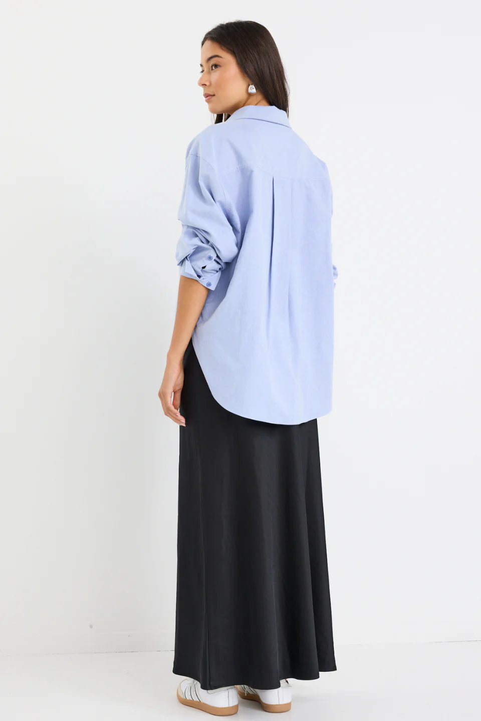 STORIES BE TOLD SIGNATURE BLUE OXFORD OVERSIZED SHIRT - Blue