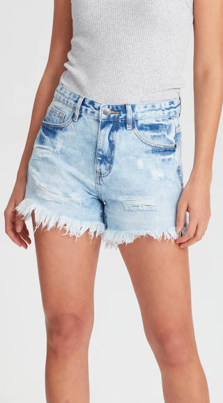JUNKFOOD SHORTS - SOFIA - Blue