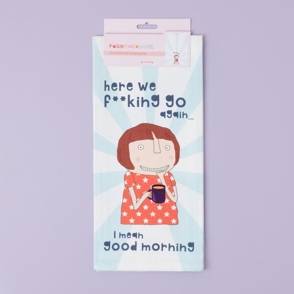ROSIE MADE A THING TEA TOWEL - Here We Go