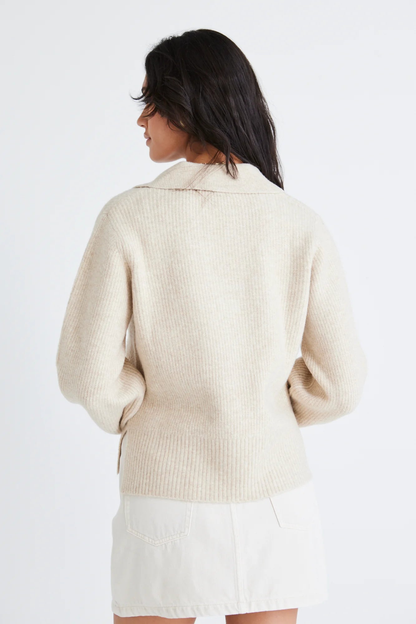 AMONG THE BRAVE - Truth Oat Collar Chunky Knit Jumper