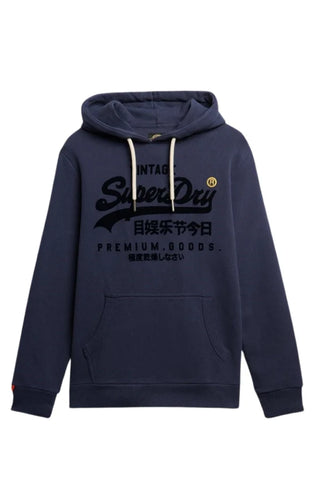 SUPERDRY - TONAL RELAXED HOOD - Lauren Navy
