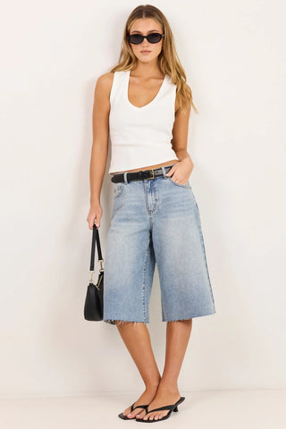 STORIES BE TOLD - MAVERICK BERMUDA SHORTS - Vintage Blue